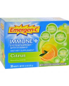 Alacer Emergen-C Immune Plus System Support with Vitamin D Citrus - 30 Packets