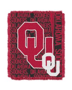 The Northwest Company Oklahoma College 48x60 Triple Woven Jacquard Throw - Double Play Series