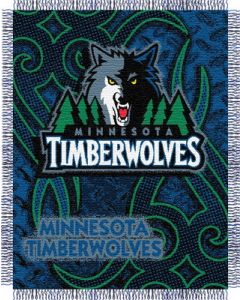 The Northwest Company Timberwolves 48"x60" Triple Woven Jacquard Throw (NBA) - Timberwolves 48"x60" Triple Woven Jacquard Throw (NBA)