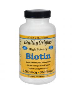 Healthy Origins Biotin - 5000 mcg - 360 Vcaps