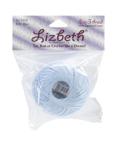 Handy Hands Lizbeth Cordonnet Cotton Size 3-Baby Blue