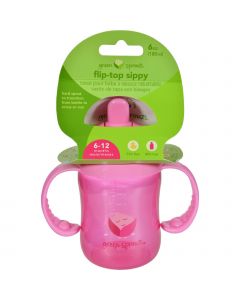 Green Sprouts Sippy Cup - Flip Top Pink - 1 ct