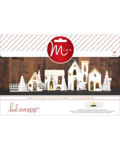 American Crafts Minc 3D Paper Decor Kit 107/Pkg-Christmas Village