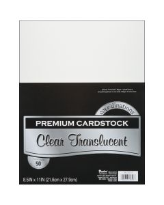 Darice Vellum Value Pack 8.5"X11" 50/Pkg-Clear 95gsm