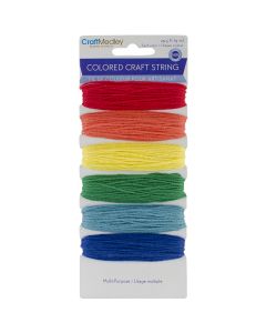 Multicraft Imports Mulitpurpose Colored Craft String 29.5'/Pkg-Brights