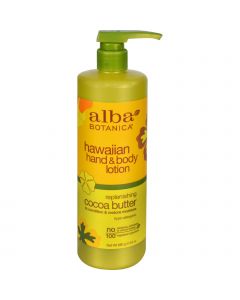 Alba Botanica Hawaiian Hand and Body Lotion Cocoa Butter - 24 fl oz