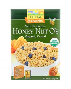 Field Day Cereal - Organic - Whole Grain - Honey Nut Os - 14 oz - case of 10