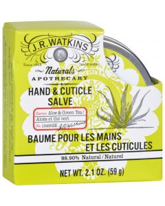 J.R. Watkins Hand and Cuticle Salve Aloe and Green Tea - 2.1 oz