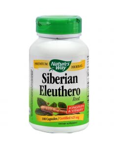 Nature's Way Siberian Eleuthero Root - 100 Capsules