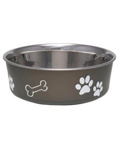 Loving Pets Products Bella Bowl Medium-Espresso