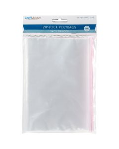 Multicraft Imports NEW! Ziplock Polybags 10/Pkg-7"X9" Clear