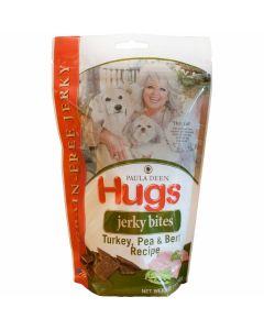 Hugs Pet Products Paula Dean Grain Free Jerky Bites Turkey and Pea 12 oz. 9" x 5.5" x 2.5"