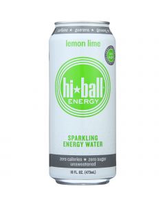Hi Ball Energy Water - Sparkling - Lemon Lime - Can - 116 oz - case of 12
