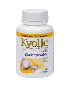 Kyolic Aged Garlic Extract Cholesterol Formula 104 - 100 Capsules