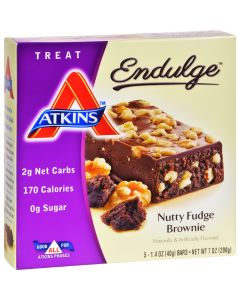 Atkins Endulge Bar Nutty Fudge Brownie - 5 Bars