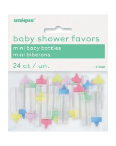 Unique Industries Party Favors 24/Pkg-Assorted Baby Bottles