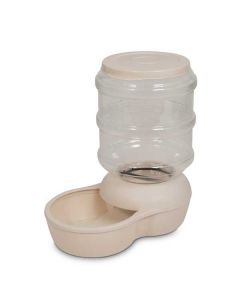 Petmate Le Bistro Feeder Large Bleached Linen 8.8" x 14.6" x 14.7"