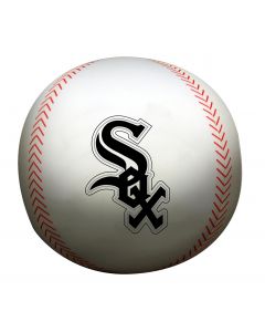 The Northwest Company White Sox   12" Diameter Beaded Spandex Baseball Pillow (MLB) - White Sox   12" Diameter Beaded Spandex Baseball Pillow (MLB)