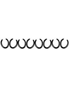 Scrapbook 101 Cardstock Laser Die-Cut Border 2.5"X12"-Horseshoes