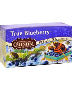 Celestial Seasonings Herbal Tea Caffeine Free True Blueberry - 20 Tea Bags - Case of 6