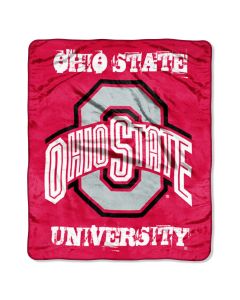The Northwest Company Ohio State  Micro Grunge  Micro 46x60 Raschel Throw (College) - Ohio State  Micro Grunge  Micro 46x60 Raschel Throw (College)