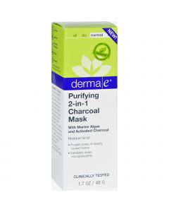 Derma E Mask - Purifying 2-in-1 Charcoal - 1.7 oz
