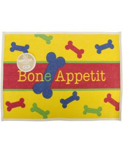 Buddy's Line Fashion Forward Cotton Mat 19"X25.5"-Bone Appetit