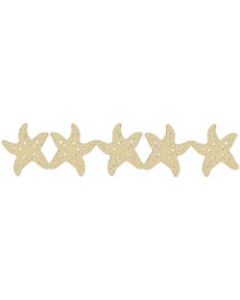 Scrapbook 101 Cardstock Laser Die-Cut Border 2.5"X12"-Starfish