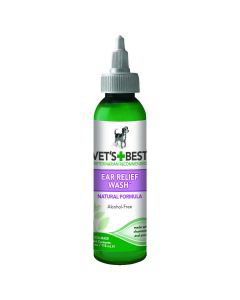 Vet's Best Dog Ear Relief Wash 4oz Green 1.5" x 1.5" x 6.5"