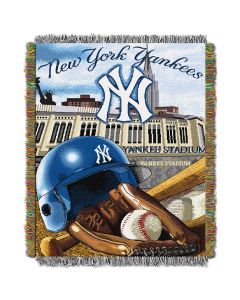 The Northwest Company Yankees  "Home Field Advantage" 48x60 Tapestry Throw