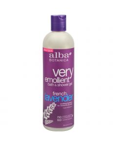Alba Botanica Very Emollient Bath and Shower Gel French Lavender - 12 fl oz