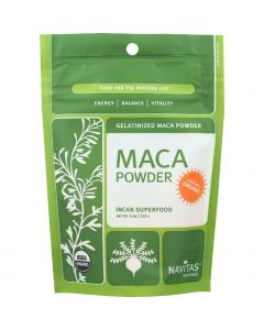 Navitas Naturals Maca Powder - Organic - Gelatinized - 4 oz - case of 12