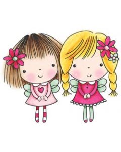 Penny Black Mounted Rubber Stamp 2.75"X3.5"-Mimi & Friend