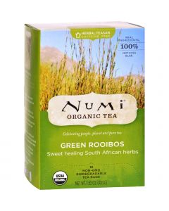 Numi Tea Numi Green Rooibos Sweet Healing South African Herbs - 18 Tea Bags - Case of 6