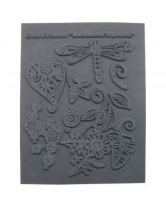 Great Create Christi Friesen Texture Stamp 4.25"X5.5"-Mechanical Organical