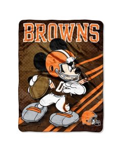 The Northwest Company Browns 46"x60" Mickey Micro Raschel Throw (NFL) - Browns 46"x60" Mickey Micro Raschel Throw (NFL)