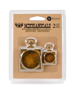 Prima Marketing Finnabair Mechanicals Metal Embellishments-Pocket Watches 2/Pkg
