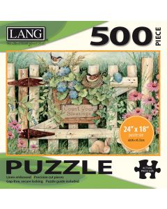 LANG Jigsaw Puzzle 500 Pieces 24"X18"-Garden Gate