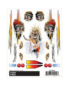 Woodland Scenics Pine Car Derby Dry Transfer Decal 4"X5" Sheet-Tiger