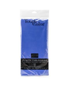 Creative Converting Plastic Tablecover 54"X108"-Cobalt