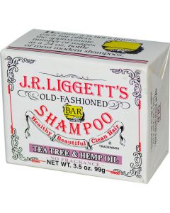 J.R. Liggett's Old Fashioned Bar Shampoo Counter Display - Tea Tree and Hemp Oil - 3.5 oz - Case of 12