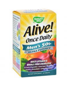 Nature's Way Alive Once Daily Men's 50 plus Multi-Vitamin - 60 Tablets