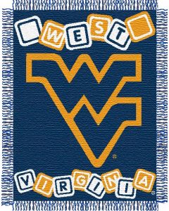 The Northwest Company West Virginia baby 36"x 46" Triple Woven Jacquard Throw (College) - West Virginia baby 36"x 46" Triple Woven Jacquard Throw (College)