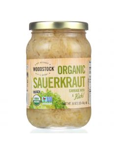 Woodstock Sauerkraut - Organic - Cabbage - 16 oz - case of 12