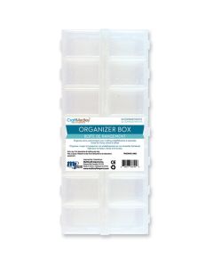Multicraft Imports Organizer Box W/Snap Lids 14 Compartments-9"X4"X1"