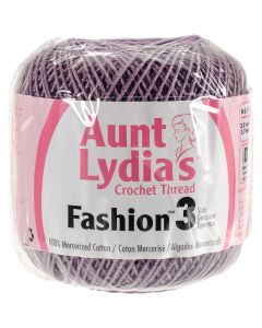 Coats Crochet Aunt Lydia's Fashion Crochet Thread Size 3-Plum