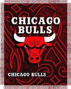 The Northwest Company Bulls 48"x60" Triple Woven Jacquard Throw (NBA) - Bulls 48"x60" Triple Woven Jacquard Throw (NBA)