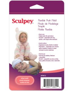 Polyform Sculpey Flexible Push Mold-Infant Doll
