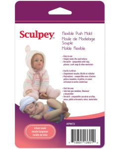 Polyform Sculpey Flexible Push Mold-Infant Doll