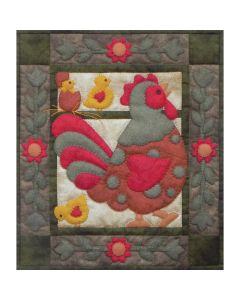 Rachel's Of Greenfield Spotty Rooster Wall Quilt Kit-13"X15"